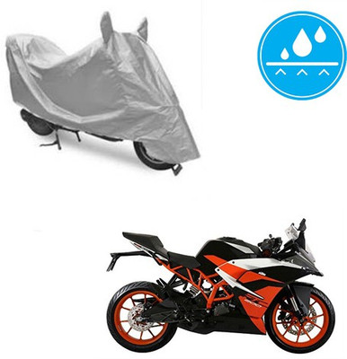 Atulit enterprises Two Wheeler Cover for KTM(RC 200, Silver)