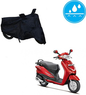 SRENTERPRISES Two Wheeler Cover for Hero(Duet, Black)