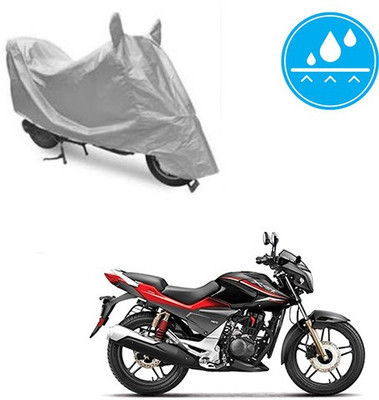 Atulit enterprises Two Wheeler Cover for Hero(CBZ Extreme, Silver)