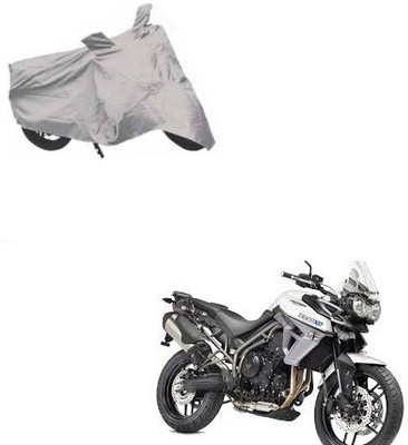 Balaji Traders Waterproof Two Wheeler Cover for Triumph(Tiger 800 XR, Silver)