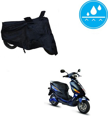 SRENTERPRISES Two Wheeler Cover for Hero(Electric Cruz, Black)