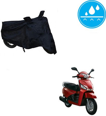 Atulit enterprises Two Wheeler Cover for Mahindra(Gusto, Black)