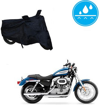 Atulit enterprises Two Wheeler Cover for Harley Davidson(XL 883, Black)