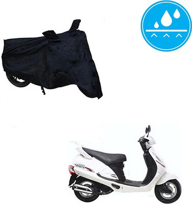 SRENTERPRISES Two Wheeler Cover for Mahindra(Rodeo, Black)