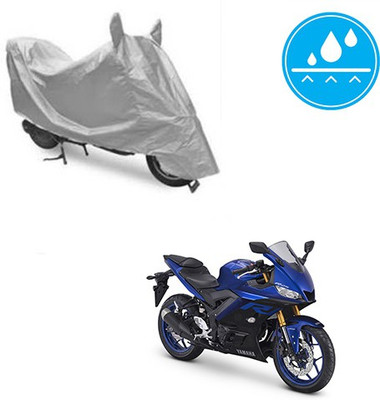 SRENTERPRISES Two Wheeler Cover for Yamaha(YZF R25, Silver)