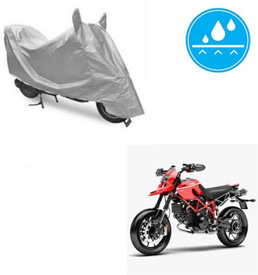 Atulit enterprises Two Wheeler Cover for Ducati(Hypermotard, Silver)