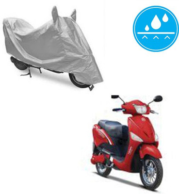 Atulit enterprises Two Wheeler Cover for Hero(E Scoot, Silver)