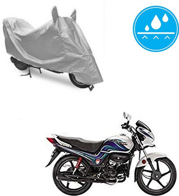 SRENTERPRISES Two Wheeler Cover for Hero(Passion Pro TR, Silver)