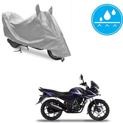 Atulit enterprises Two Wheeler Cover for Bajaj(Discover 150 f, Silver)