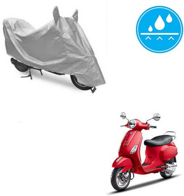Atulit enterprises Two Wheeler Cover for Piaggio(Vespa VXL, Silver)