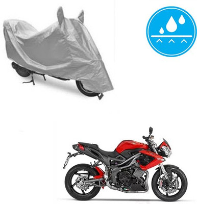 Atulit enterprises Two Wheeler Cover for DSK Benelli(TNT R, Silver)