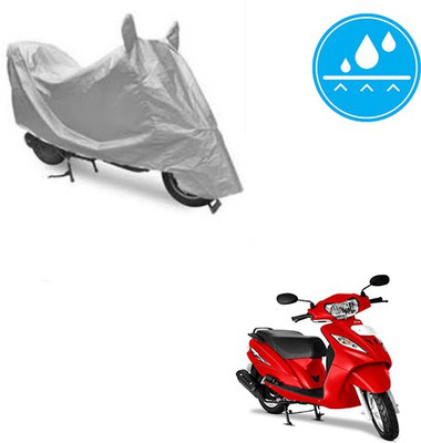 Atulit enterprises Two Wheeler Cover for TVS(Wego, Silver)