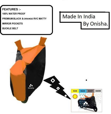 Onisha Two Wheeler Cover for Indus(Yo Spark, Orange)