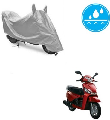 SRENTERPRISES Two Wheeler Cover for Mahindra(Gusto, Silver)