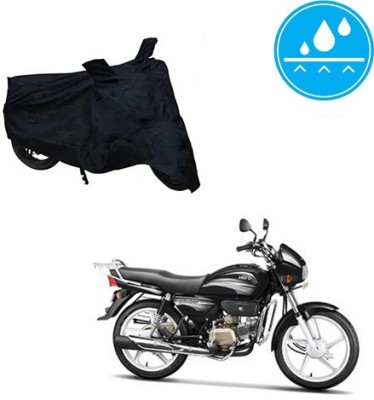 Atulit enterprises Two Wheeler Cover for Hero(Splendor Plus, Black)