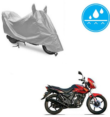 Atulit enterprises Two Wheeler Cover for TVS(Flame DS 125, Silver)