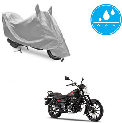Atulit enterprises Two Wheeler Cover for Bajaj(Avenger 220 Street, Silver)