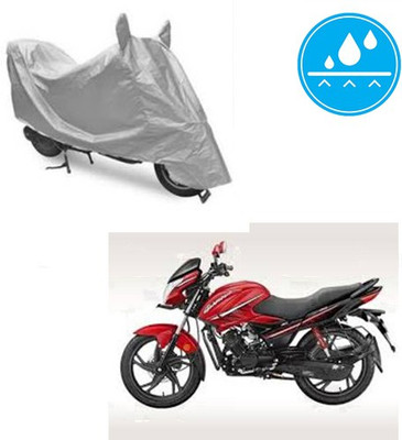 Atulit enterprises Two Wheeler Cover for Hero(Glamour, Silver)