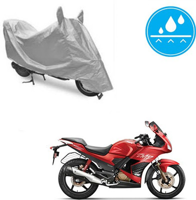 SRENTERPRISES Two Wheeler Cover for Hero(Karizma ZMR, Silver)