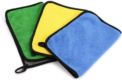 Rossella Microfiber Vehicle Washing  Cloth(Pack Of 6, 800 GSM)