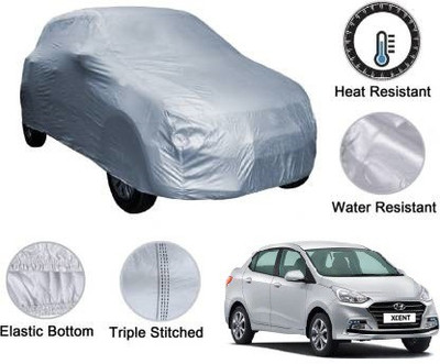 HNH INDUSTRIES Car Cover For Hyundai Xcent (Without Mirror Pockets)(Silver, For 2019 Models)