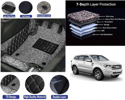 RKPSP Leatherite 7D Mat For  Ford Endeavour(Black)