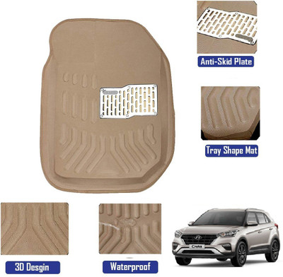 RKPSP Polyutherine 3D Mat For  Hyundai Creta(Beige)