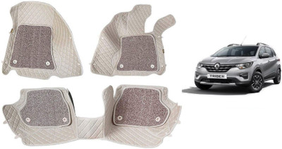 RKPSP Leatherite 7D Mat For  Renault Triber(Beige)