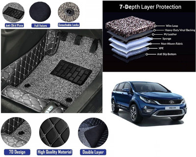 RKPSP Leatherite 7D Mat For  Tata Hexa(Black)