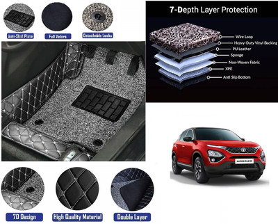 RKPSP Leatherite 7D Mat For  Tata Harrier(Black)