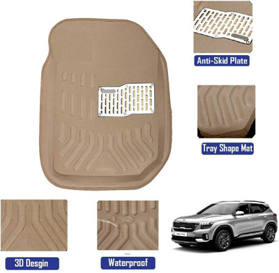 RKPSP Polyutherine 3D Mat For  Kia Seltos(Beige)