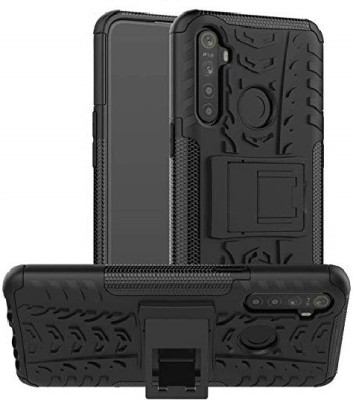 DOTCASE Back Cover for Realme 5s(Black, Rugged Armor)