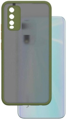MOBILOVE Back Cover for Vivo Y20 / Vivo Y20i | Smoke Translucent Shock Proof Smooth Rubberized Matte Hard Back Case(Green, Camera Bump Protector, Pack of: 1)