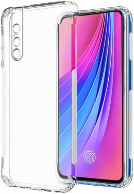 Phone Back Cover Back Cover for Vivo V15 Pro(Transparent, White, Grip Case, Pack of: 1)