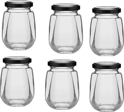 SKWAION Glass Cereal Dispenser  - 500(Pack of 12, Clear)