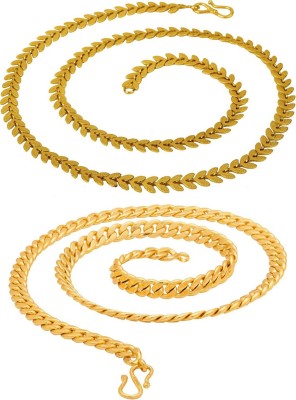 Maaji Trendy And Fancy Most Popular Fashionable Golden Chain Unisex(20 Inch) Gold-plated Plated Alloy Chain