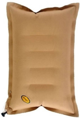 ans Duckback Rubber/Latex solid Travel Pillow Pack of 2(Khaki)
