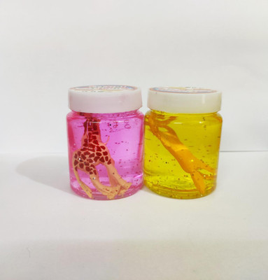 AKANSHA Designer Crystal Clear Animal Putty slime (Pack of 2) Multicolor Putty Toy Multicolor Putty Toy