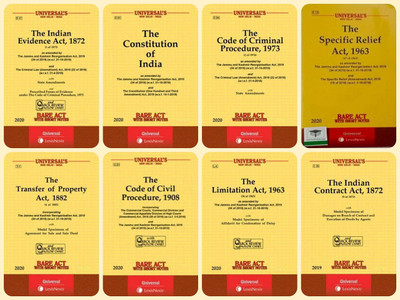 Combo Sale Of 8 Bare Acts For Law Students/Judiciary Aspirants CPC,CrPC,Constitution,Transfer Of Property,Specific Relief Act,Contract Act,Limitation Act,Evidence Act(Paperback, lexis nexis) Combo Sale Of 8 Bare Acts For Law Students/Judiciary Aspirants CPC,CrPC,Constitution,Transfer Of Property,Specific Relief Act,Contract Act,Limitation Act,Evidence Act(Paperback, lexis nexis)