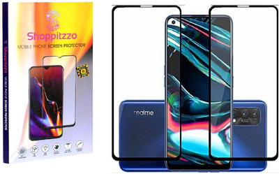 Shoppitzzo Edge To Edge Tempered Glass for realme X7 Pro/realme X7 Pro(5G)//NeoShield Tempered Glass/Full Screen Coverage-Edge to Edge/9H(Pack of 2)