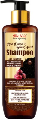 The Nile Red Onion And Black Seed Shampoo With Milk Protein - No Parabens, Sulphates, Silicones , 200 ML(200 ml)