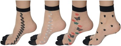 Ethnicup Women Floral Print Ankle Length(Pack of 4)