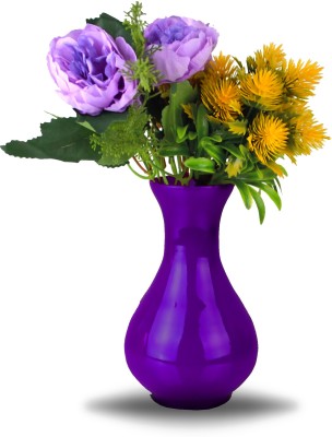 Decent Glass Glass Vase(7 inch, Purple)