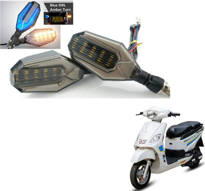 AuTO ADDiCT Front, Rear, Side LED Indicator Light for Hero Flyte(Blue, Yellow)