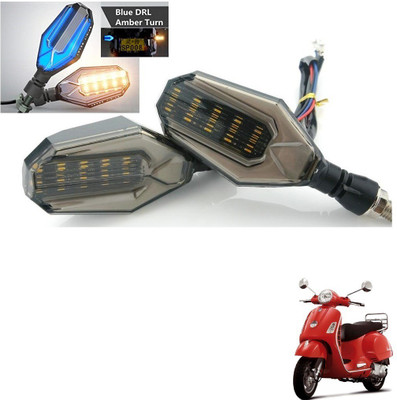 AuTO ADDiCT Front, Rear, Side LED Indicator Light for Yamaha Fazer(Blue, Yellow)