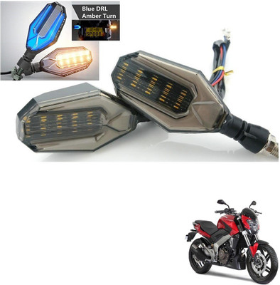 AuTO ADDiCT Front, Rear, Side LED Indicator Light for Bajaj Pulsar 150 AS(Blue, Yellow)