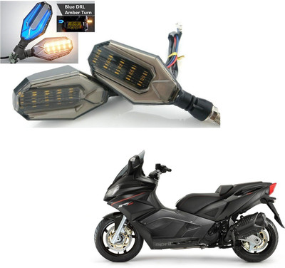 AuTO ADDiCT Front, Rear, Side LED Indicator Light for LML 800(Blue, Yellow)