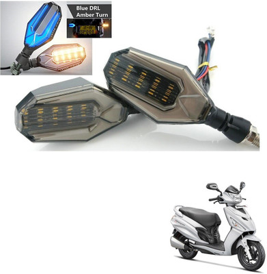AuTO ADDiCT Front, Rear, Side LED Indicator Light for Hero Maestro(Blue, Yellow)