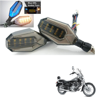 AuTO ADDiCT Front, Rear, Side LED Indicator Light for Bajaj Avenger 150(Blue, Yellow)