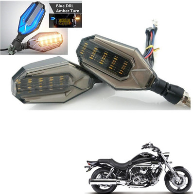 AuTO ADDiCT Front, Rear, Side LED Indicator Light for Hyosung GX(Blue, Yellow)